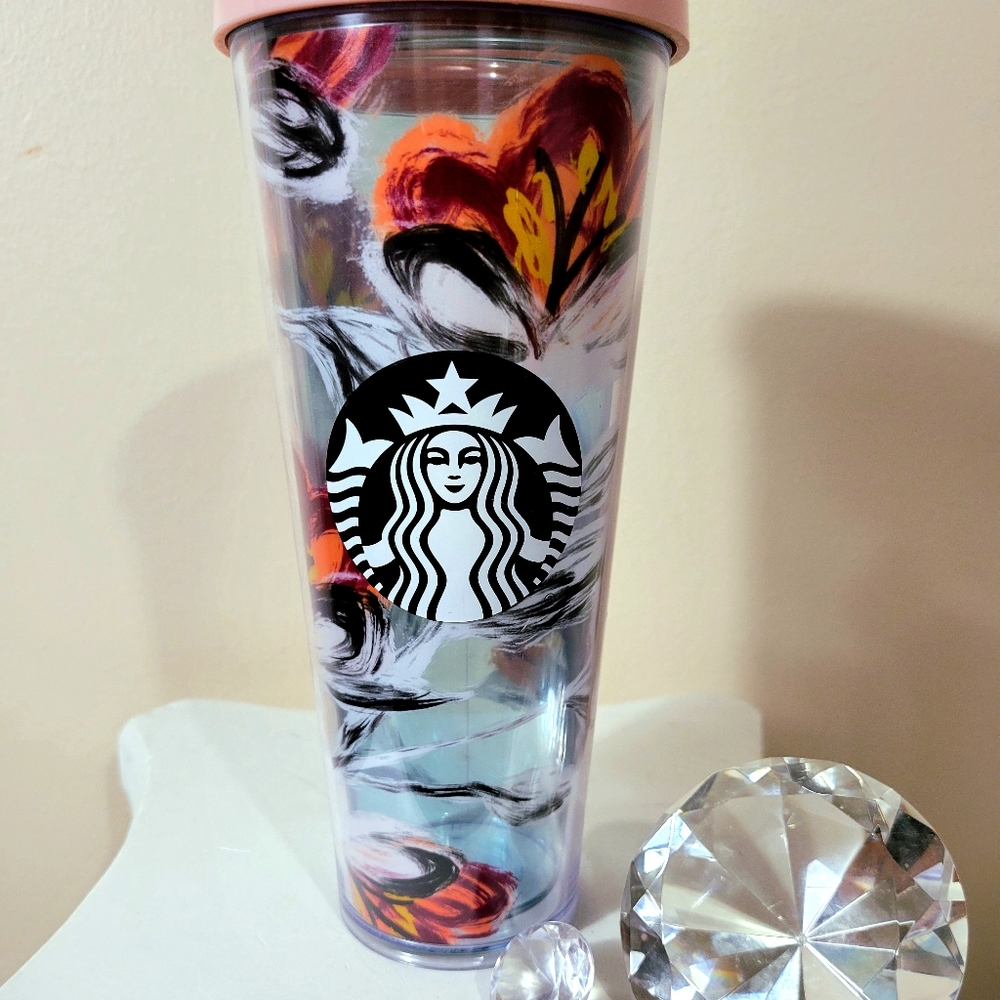 *SOLD* Starbucks Flower Peony Tumbler